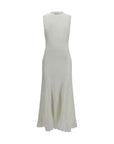 Self-Portrait Jewel Sleeveless Midi Dress - White