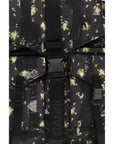 Ganni Geo-Abstract Floral Re-Tech Nylon Backpack
