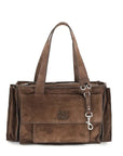 Miu Miu Utilitaire Suede Shopper & Shoulder Bag - Brown