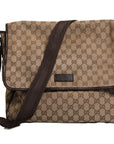 Gucci GG Canvas Flap Messenger Bag