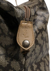 Saint Laurent Pattern Canvas Duffel Bag - Green and Brown
