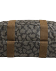 Saint Laurent Pattern Canvas Duffel Bag - Green and Brown