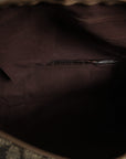 Saint Laurent Pattern Canvas Duffel Bag - Green and Brown