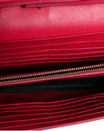Saint Laurent Monogram Leather Wallet on Chain - Red