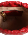 Gucci GG Marmont Chevron Quilted Bucket Bag - Red
