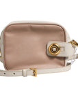 Prada Small Leather Shoulder Bag - Beige/Ivory