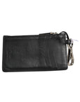 Fendi Vitello Liberty Studded Key Ring Coin Pouch