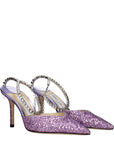 Jimmy Choo Saeda 85 Stiletto Heel Pumps - Violet