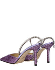 Jimmy Choo Saeda 85 Stiletto Heel Pumps - Violet