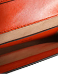 Gucci Horsebit 1955 Enamel Mini Shoulder Bag - Orange