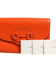 Gucci Horsebit 1955 Enamel Mini Shoulder Bag - Orange