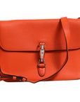 Gucci Jackie Soft Flap Shoulder Bag Leather - Orange
