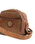 Burberry Emblem Crossbody Bag - Brown and Gold