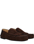 Jacquemus Leather Vintage Effect Loafers - Brown & Black