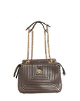 Fendi Quilted Dotcom Click Small Leather Shoulder Bag - Brown