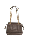 Fendi Quilted Dotcom Click Small Leather Shoulder Bag - Brown