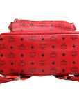 MCM Medium W4845 Visetos Backpack - Red