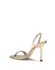 Jimmy Choo Jenn Leather Stiletto Heel Sandals - Gold