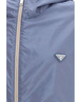 Prada Re-Nylon Reversible Down Jacket - Beige & Blue