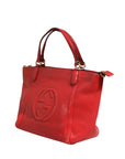 Gucci Soho Small Leather Tote Bag - Red