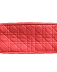 Christian Dior Miss Dior Bag In Cannage Leather - Coral