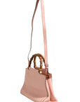Gucci Nymphaea Leather Small Top Handle Bag - Pink And White
