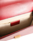 Gucci Marmont Small Leather Shoulder bag - Rosso Ancora Red