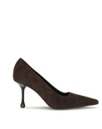 Jimmy Choo Ixia Suede Leather Pumps - Brown