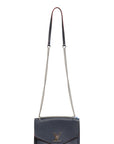 Louis Vuitton Mylockme Leather Chain Shoulder Bag - Navy Blue
