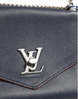 Louis Vuitton Mylockme Leather Chain Shoulder Bag - Navy Blue