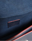Louis Vuitton Mylockme Leather Chain Shoulder Bag - Navy Blue