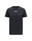 Balmain Logo Cotton T-Shirt - Black