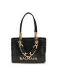 Balmain Cabas 1945 Small Tote & Shoulder Bag - Black