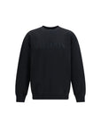 Balmain Vintage Embroidered Logo Cotton Sweatshirt - Black