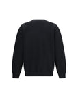 Balmain Vintage Embroidered Logo Cotton Sweatshirt - Black