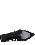 The Attico Grid Slingback Ballet Flats - Black