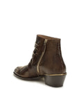Chloé Susanna Studded Leather Ankle Boots - Brown