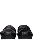 The Attico Robin Leather Mules - Black