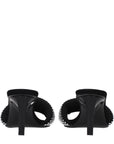 Prada Embellished Kitten Heel Mule Sandals