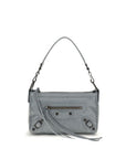Balenciaga Le City Moto Mini Handbag - Light Blue-Gray/Grey