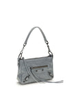 Balenciaga Le City Moto Mini Handbag - Light Blue-Gray/Grey