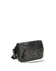 Balenciaga Le City Flap Messenger Leather Shoulder Bag - Black