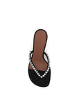 Amina Muaddi Gigi Silk Stiletto Heel Sandals - Black