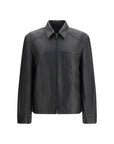 Prada Lambskin Leather Nappa Jacket - Black