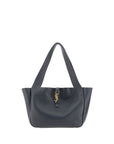 Saint Laurent Leather Le 5 à 7 Bea Tote Bag - Espresso Black
