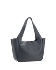Saint Laurent Leather Le 5 à 7 Bea Tote Bag - Espresso Black