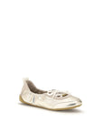 Chloé Kick Ballerina Leather Sneakers - Silver