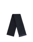 Gucci GG Supreme Embroidered Wool Scarf - Black