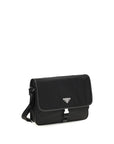 Prada Re-Nylon And Saffiano Leather Shoulder Bag - Black