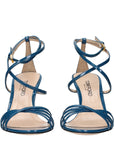 Tom Ford Ida Leather Stiletto Heel Sandals - Blue